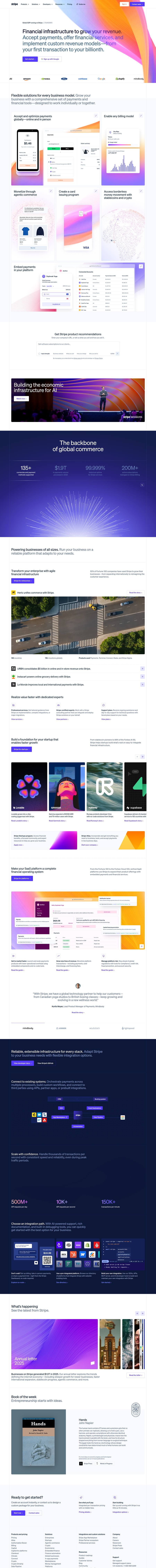Screenshot of stripe.com